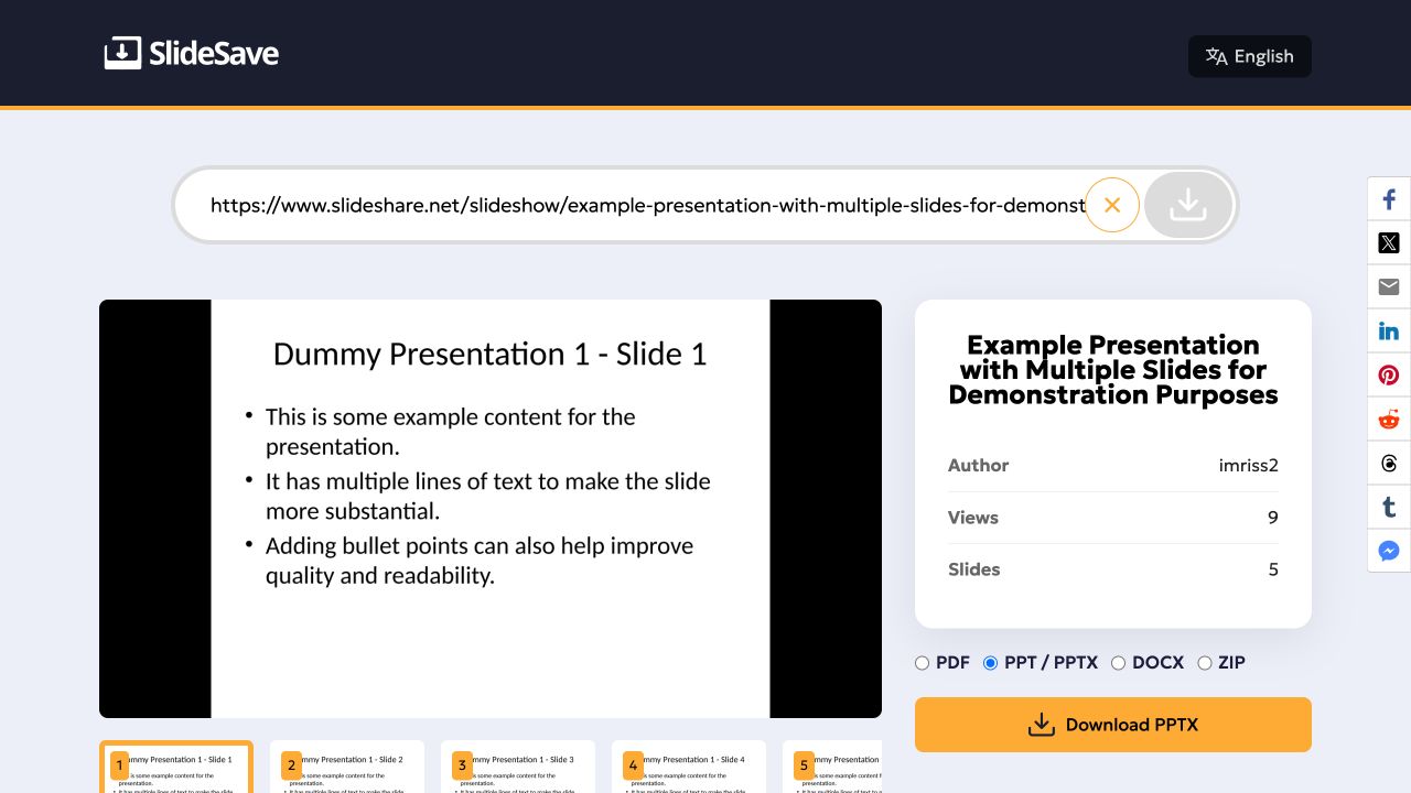 Download Your Slides — SlideShare Downloader
